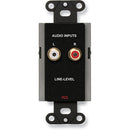 RDL DB-J2 Wall Mount Line-Level Input Panel (Black)