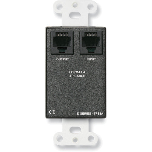 RDL D-TPS8A Active Two-Pair Sender with Format-A & Mini-Jack Inputs (White)