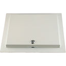 FSR WB-MR3G WB Series Recessed 3-Gang Wall Mounting Plate with Locking Metal Cover (White)