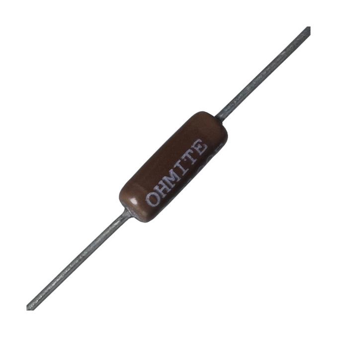 OHMITE 25J4K7E Through Hole Resistor, 4.7 kohm, 20 Series, 5 W, &plusmn; 5%, Axial Leaded, 330 V