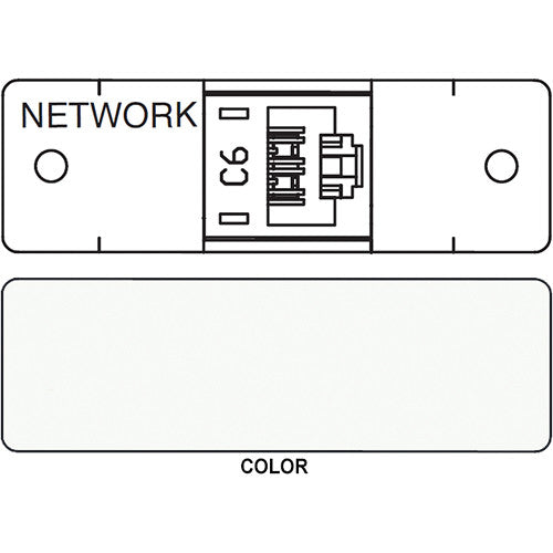 FSR IPS D711S RJ-45 Punchdown Cat 6 Data Connection Insert (Labeled, White)