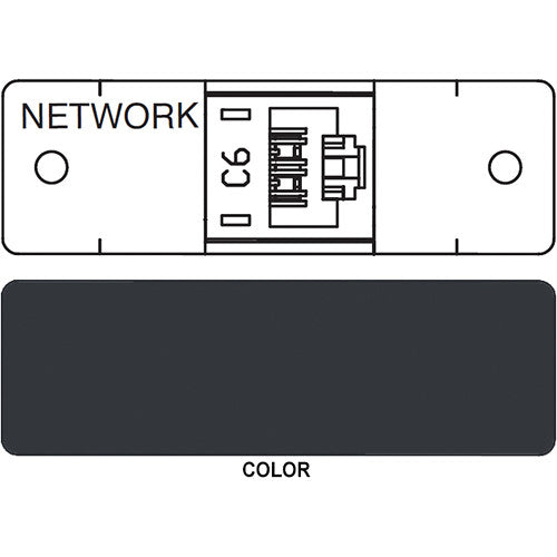 FSR IPS D711S RJ-45 Punchdown Cat 6 Data Connection Insert (Labeled, Black)