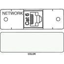 FSR IPS D713S RJ-45 to RJ-45 Bulkhead Data Connection Insert (Labeled, White)