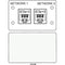 FSR IPS D720D Dual RJ-45 Punchdown Data Connection Insert (Labeled, White)