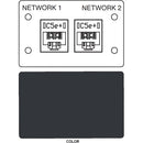 FSR IPS D720D Dual RJ-45 Punchdown Data Connection Insert (Labeled, Black)