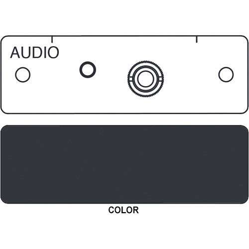 FSR IPS-A511S 3.5mm Stereo to Captive Screw Terminals Insert / Bal (Labeled, Black)