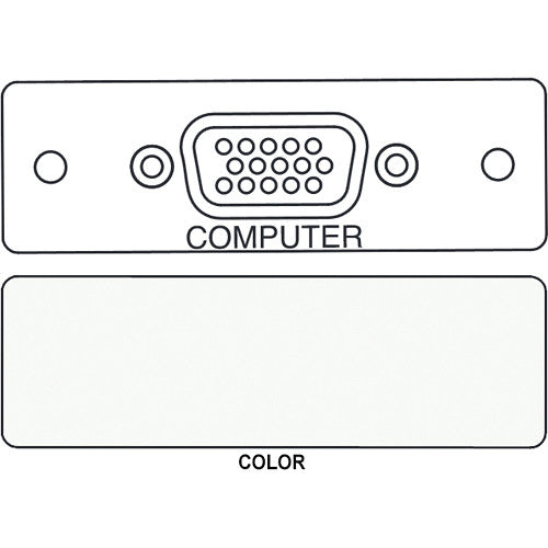 FSR IPS-V410S HD-15 Female Video Bulkhead Insert Module (Labeled, White)