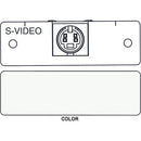 FSR IPS-V310S S-Video to 2 BNC Breakout Insert Module (Labeled, White)