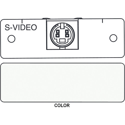 FSR IPS-V310S S-Video to 2 BNC Breakout Insert Module (Labeled, White)