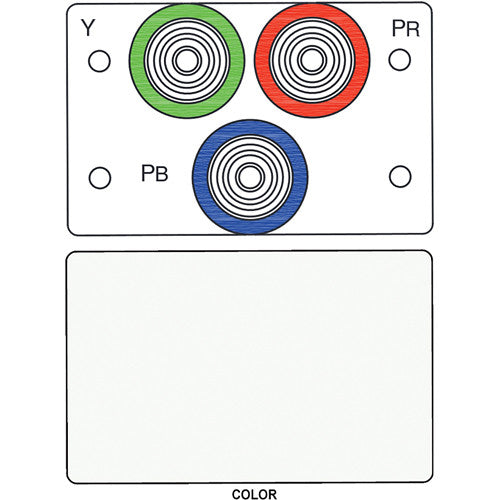 FSR IPS-V231D 3-RCA (R/G/B) to BNC Bulkhead Insert Module (Labeled, White)