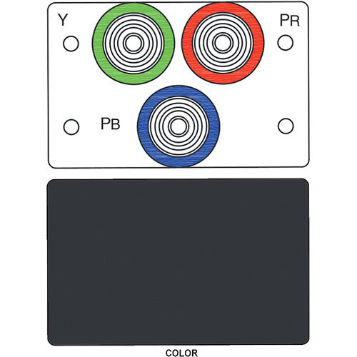 FSR IPS-V231D 3-RCA (R/G/B) to BNC Bulkhead Insert Module (Labeled, Black)