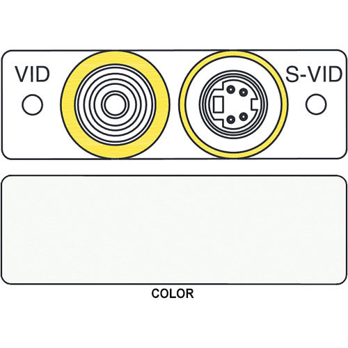 FSR IPS-V921S S-Video to S-Video & RCA to BNC Insert Module (Labeled, White)