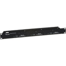 MuxLab 1U Rack-Mountable Transceiver Chassis (Black)