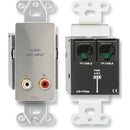 RDL DS-TPS6A Format-A Passive Single-Pair Sender with Dual RCA Jacks (Stainless Steel)