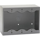 RDL SMB-3G Surface Mount Box for 3 Decora-Style Products (Gray)