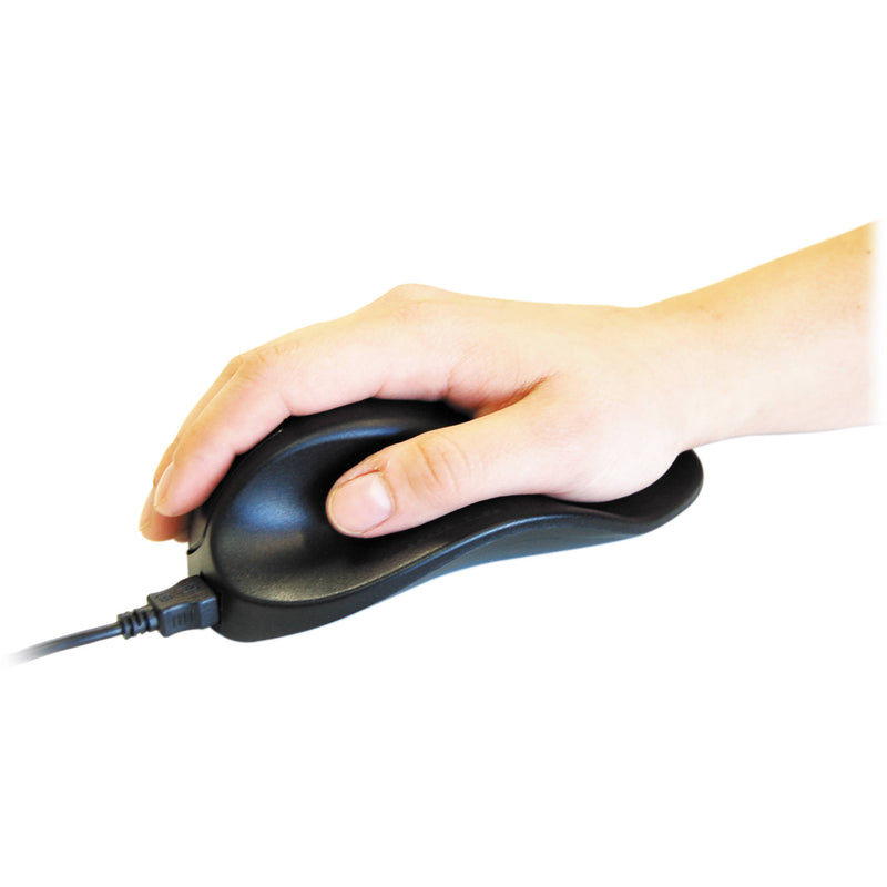 Hippus S2WB-LC Wired Light Click HandShoe Mouse (Right Hand, Small, Black)