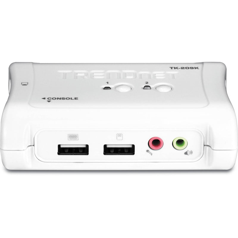 TRENDnet 2-Port USB KVM Switch Kit with Audio