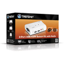 TRENDnet 2-Port USB KVM Switch Kit with Audio