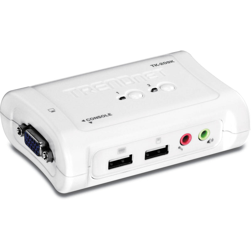 TRENDnet 2-Port USB KVM Switch Kit with Audio