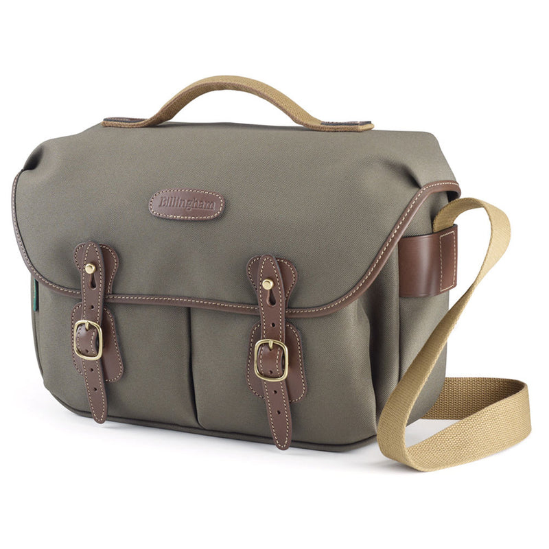 Billingham Hadley Pro Camera Bag (Sage FibreNyte / Chocolate Leather Trim, 8.5L)