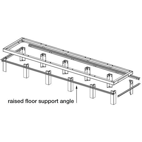 Middle Atlantic SANGLE Raised Floor Support Angles, for SNE Series 27/36 and 27/42" / VFEET1