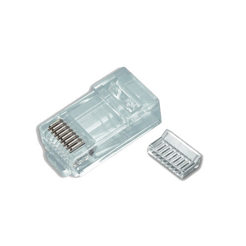 Platinum Tools RJ-45 8P8C Cat6 Round Solid 3-Prong (Jar of 100)