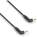 Remote Audio Stereo Jumper Cable 3.5mm RA TRS to 3.5mm RA TRS w/ Line to Mic Level Attenuation (18")