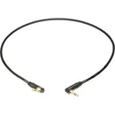 Remote Audio Stereo Jumper Cable 3.5mm RA TRS to 3.5mm RA TRS w/ Line to Mic Level Attenuation (18")