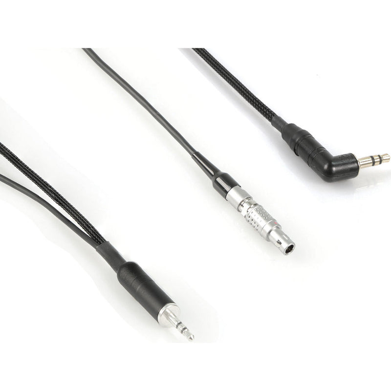 Remote Audio Breakout 3.5mm TRS to 4-Pin LEMO & 3.5mm RA for Zaxcom (18")