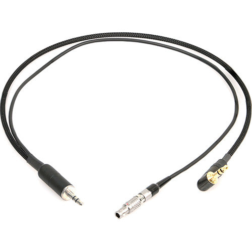 Remote Audio Breakout 3.5mm TRS to 4-Pin LEMO & 3.5mm RA for Zaxcom (18")