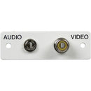 FSR IPS-AV922S Audio/Video Plate (Labeled, White)