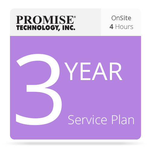 Promise Technology 3-Year ServicePlus Support with Onsite Parts Replacement for VTrak Series Subsystems