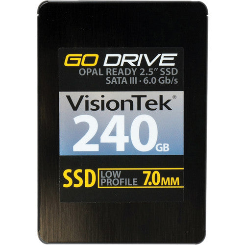 VisionTek Go Drive Low Profile 7mm Opal 1.0 Encryption Ready SSD (240GB)