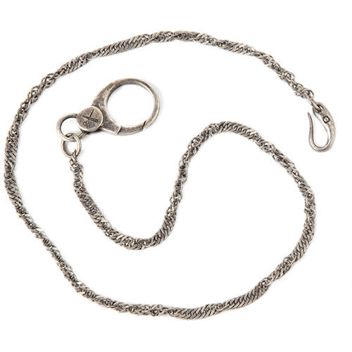 Barber Shop Brass Pocket Chain (Antique Silver)