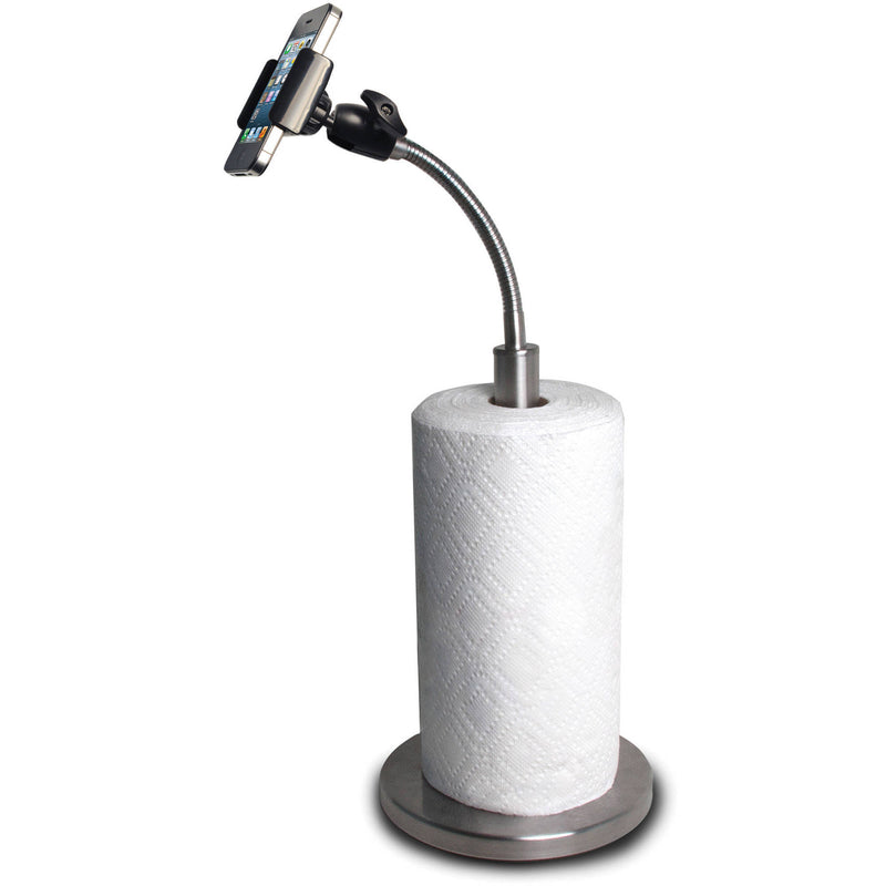 CTA Digital SM-PTH Paper Towel Holder with Gooseneck Stand for Smartphones