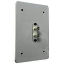 Tactical Fiber Systems Standard Wall Plate with Duplex ST Connector