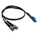 Tactical Fiber Systems ST Duo Male to LC Duo Male Patch Cable (3')