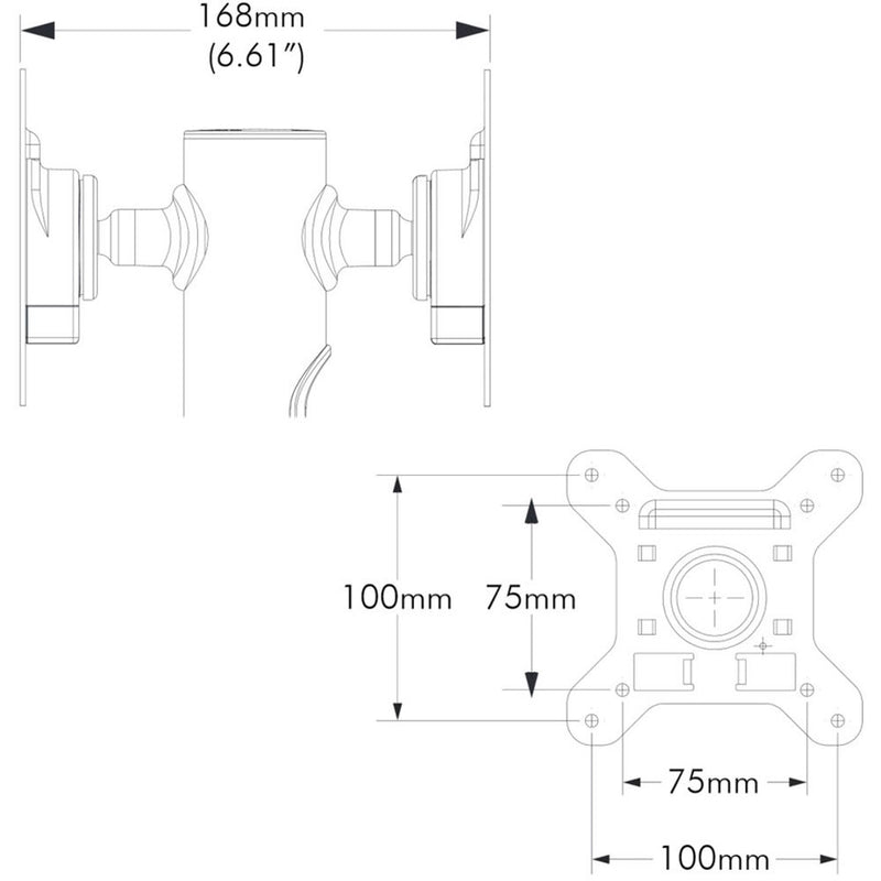 Atdec Spacedec Back-to-Back Display Accessory (Black)