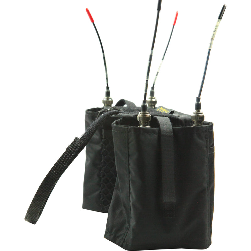 ShooterSlicker SWB2 Double StraddleBag for Dual Wireless Receiver (Black)