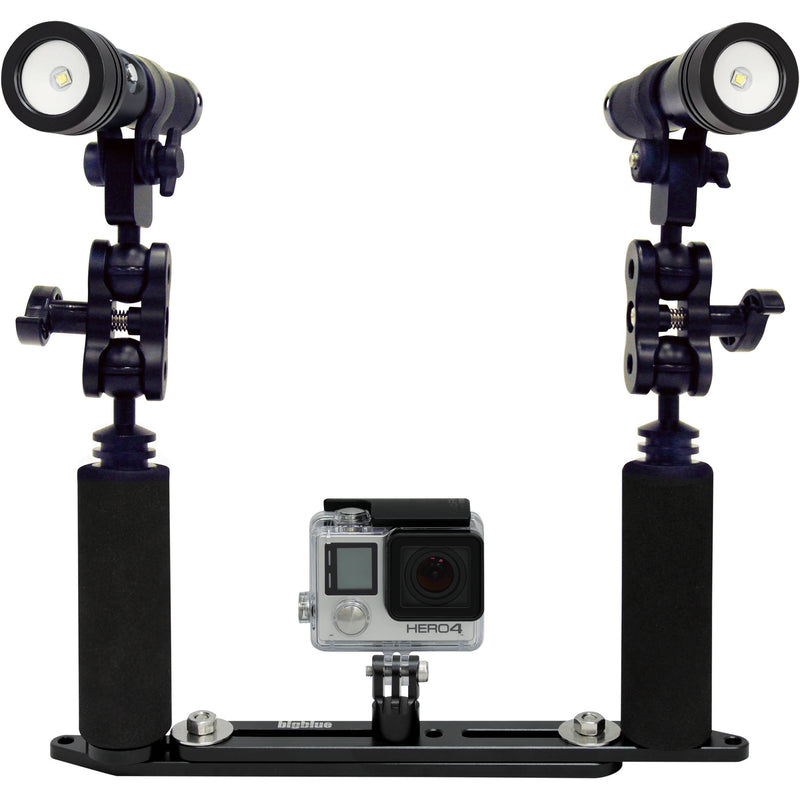 Bigblue Extendable Mounting Tray with Dual Grips for GoPro Camera