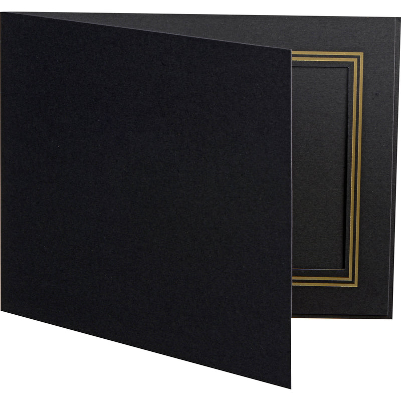 National Photo Folders Premier Photo Folder (7 x 5", 25-Pack, Black)