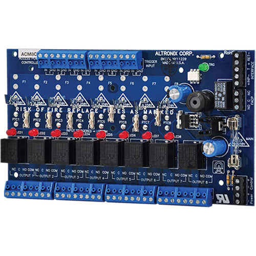 ALTRONIX 8 PTC Outputs UL Listed Sub-Assembly Access Power Controller (12-24VAC/VDC)