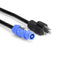 Hosa Technology Neutrik powerCON to Hosa NEMA 5-15P Cable (10')