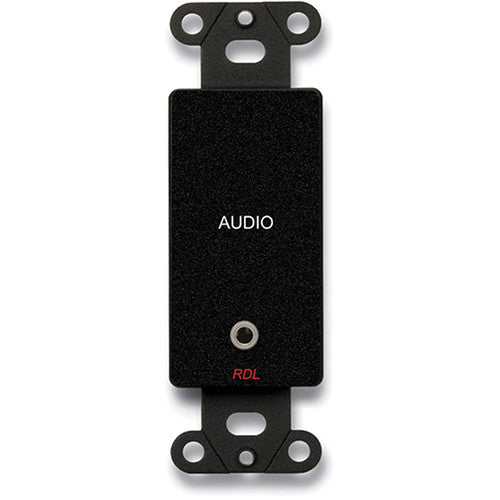 RDL DB-MJPT Mini-Jack Pass-Through Plate Black