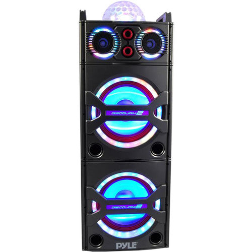 Pyle Pro PSUFM1043BT - 2000W Bluetooth Portable Karaoke System with DJ Lights