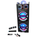 Pyle Pro PSUFM1043BT - 2000W Bluetooth Portable Karaoke System with DJ Lights