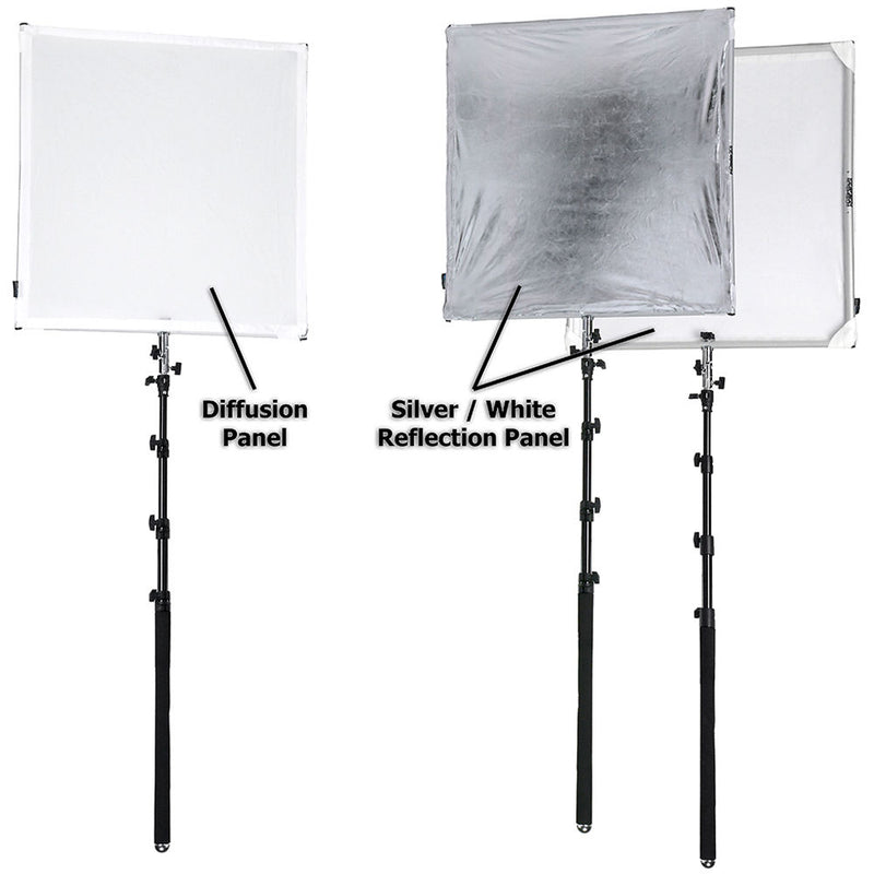 FotodioX Pro Studio Solutions Boom Sun Scrim Kit with Boom Handle and Carry Bag (29.5 x 29.5")