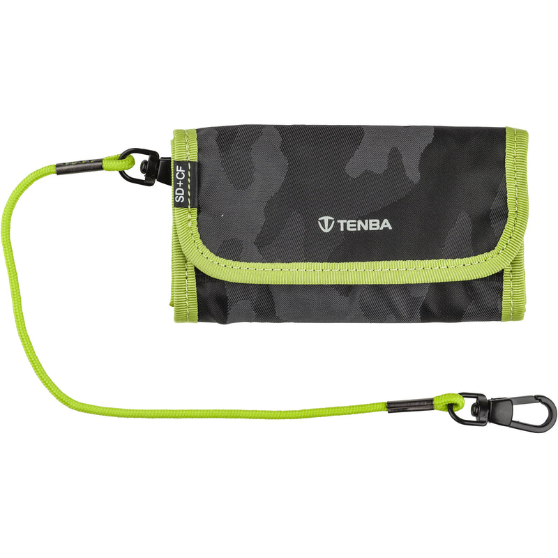 Tenba Tools Reload SD & CF Card Wallet (Black Camouflage/Lime)