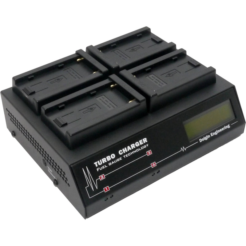 Dolgin Engineering TC400 Four-Position Simultaneous Battery Charger with Interchangeable Plates (Sony L-Series)