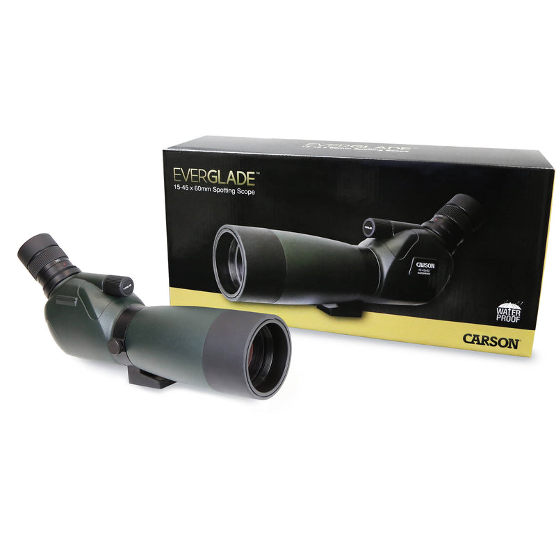 Carson Everglade 15-45x60 Spotting Scope (Angled Viewing)